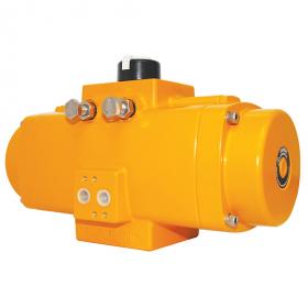 Rack and pinion pneumatic valve actuator